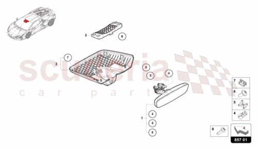 Part Diagram for Lamborghini 47B857167