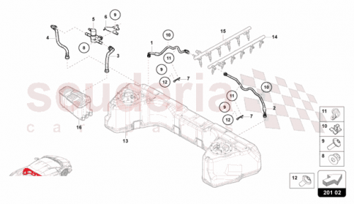 Part Diagram for Lamborghini 47B201528