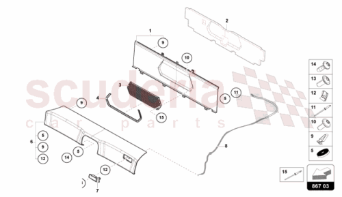 Part Diagram for Lamborghini 47B867613