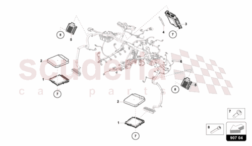 Part Diagram for Lamborghini 47B905367C