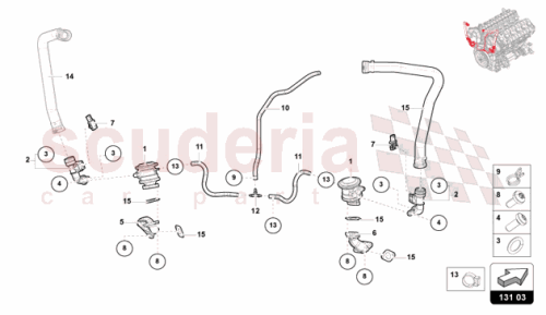 Part Diagram for Lamborghini 47B131845