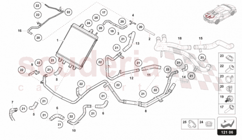 Part Diagram for Lamborghini 47B121512A