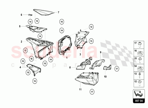 Part Diagram for Lamborghini 4T0920900B