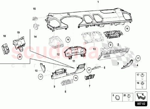 Part Diagram for Lamborghini 4T2857037D
