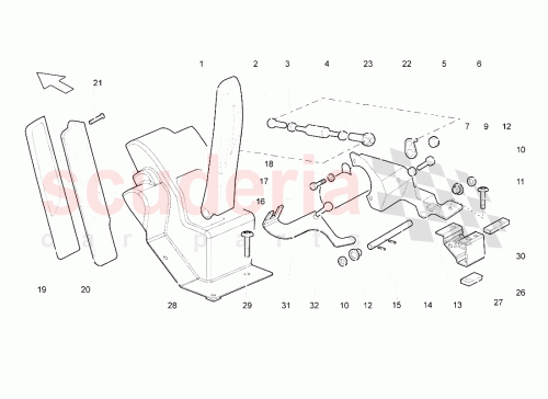 Part Diagram for Lamborghini 401864419C