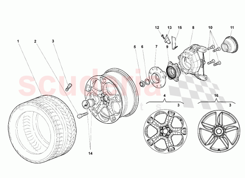 Part Diagram for Lamborghini 410601017D