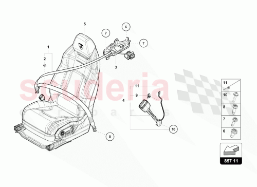 Part Diagram for Lamborghini N98991001