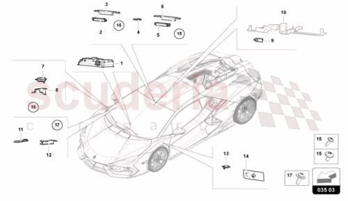 Part Diagram for Lamborghini 47B035648A