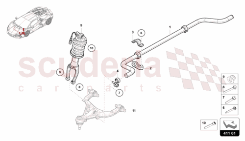 Part Diagram for Lamborghini 47B412019Q