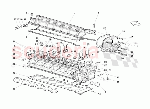 Part Diagram for Lamborghini 07M109091