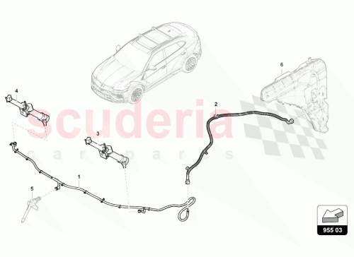 Part Diagram for Lamborghini 4ML955102