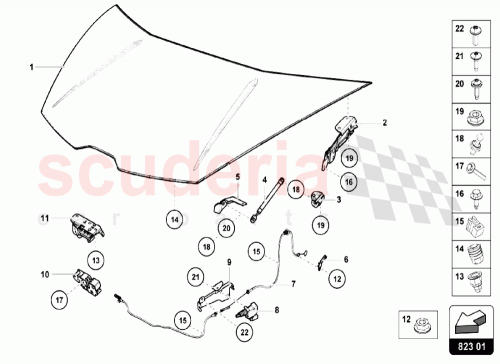 Part Diagram for Lamborghini 4T0823021C