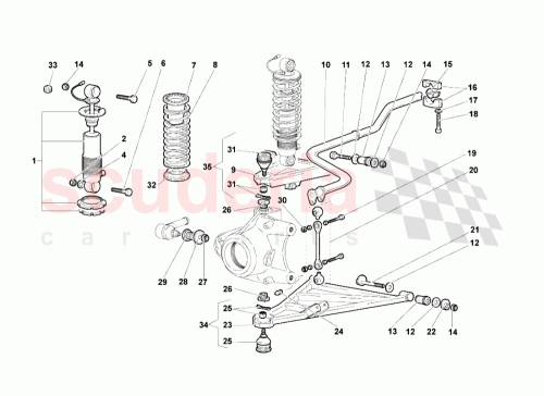 Part Diagram for Lamborghini WHT000919