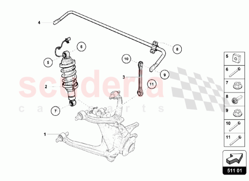 Part Diagram for Lamborghini 4T0512019Q