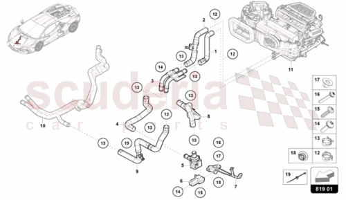 Part Diagram for Lamborghini 47B819278B