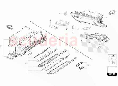 Part Diagram for Lamborghini 4ML857035TXT