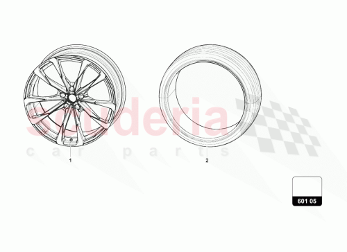 Part Diagram for Lamborghini 4ML601025BAY9B