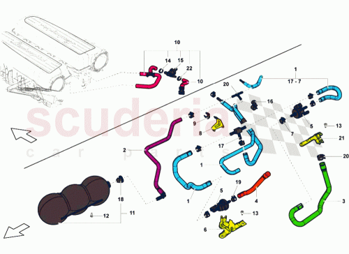 Part Diagram for Lamborghini 6X0131831