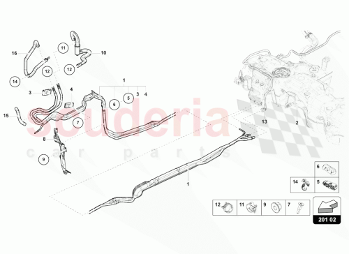 Part Diagram for Lamborghini 4D0201245G