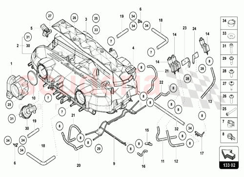 Part Diagram for Lamborghini 470131209