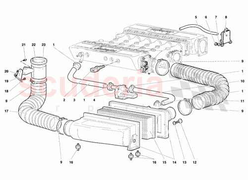 Part Diagram for Lamborghini 001337438
