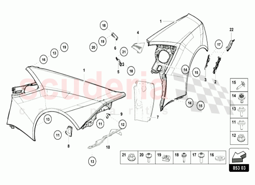 Part Diagram for Lamborghini 4T8809601E