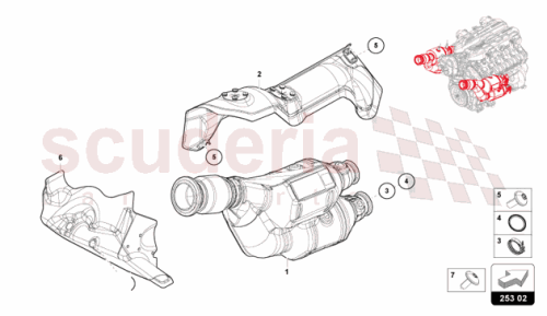 Part Diagram for Lamborghini 47B103754