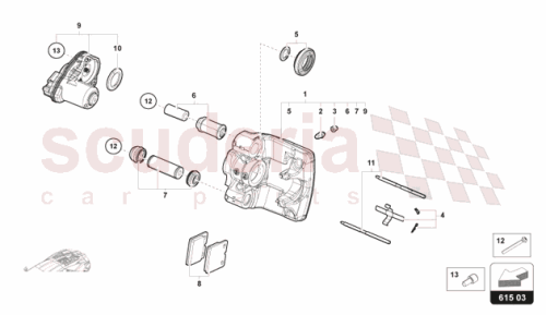 Part Diagram for Lamborghini 4S0698671
