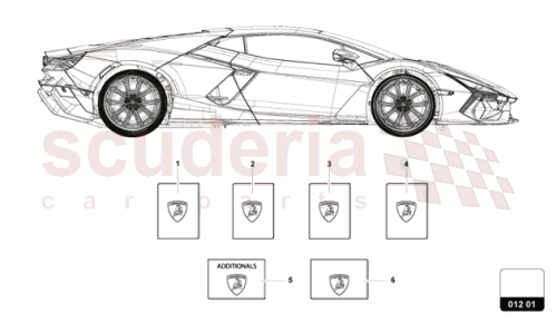 Part Diagram for Lamborghini 47B012791SC