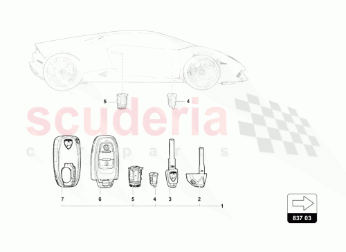 Part Diagram for Lamborghini 4T1898374FTKE