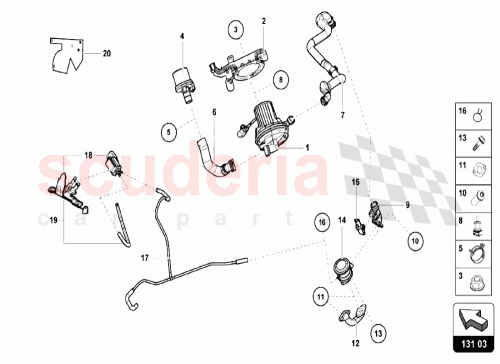 Part Diagram for Lamborghini 07L131119