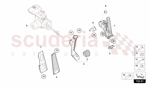 Part Diagram for Lamborghini 47C723031A