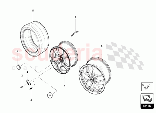 Part Diagram for Lamborghini 4T0601301B