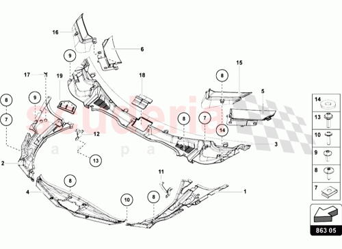 Part Diagram for Lamborghini 470853506D