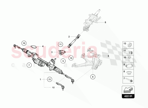 Part Diagram for Lamborghini 4S1423050K