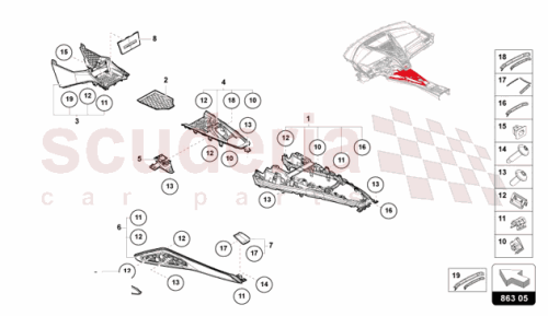 Part Diagram for Lamborghini 47B861336XZ0