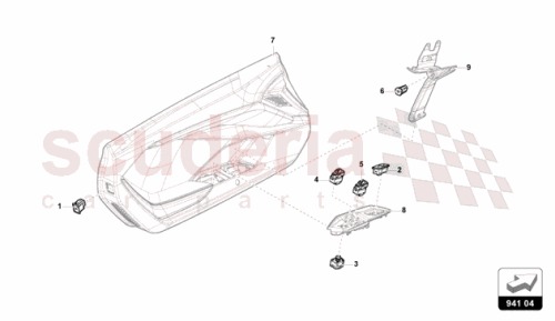 Part Diagram for Lamborghini 4KE962107