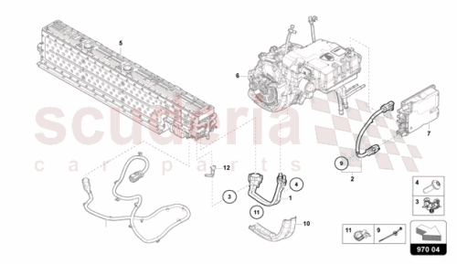 Part Diagram for Lamborghini 47B971097C