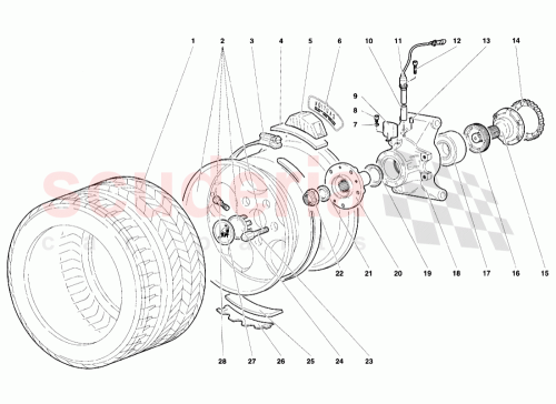 Part Diagram for Lamborghini 008700601