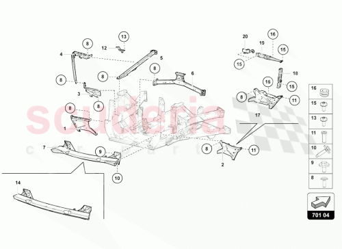 Part Diagram for Lamborghini 470814149F
