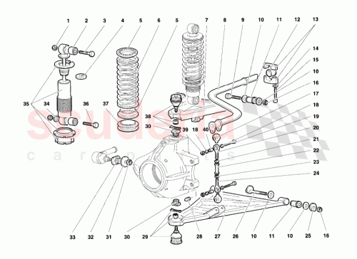 Part Diagram for Lamborghini 005129802