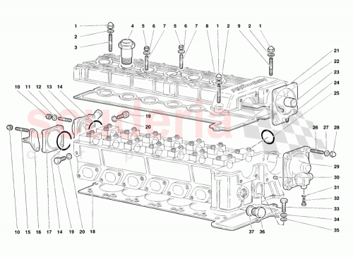 Part Diagram for Lamborghini 001133383