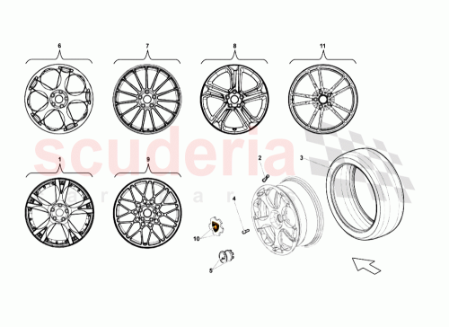 Part Diagram for Lamborghini 400601025AH