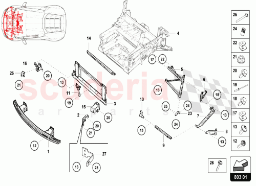 Part Diagram for Lamborghini 4T0807551E