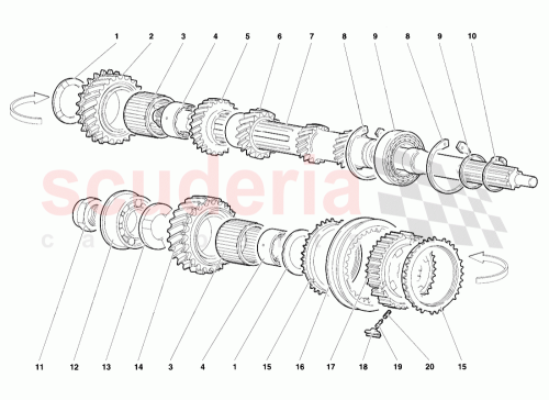 Part Diagram for Lamborghini 002427097