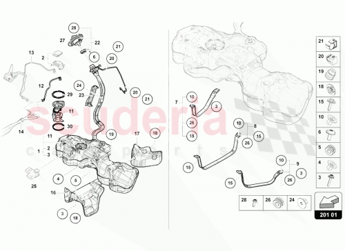 Part Diagram for Lamborghini 4M0919087BL