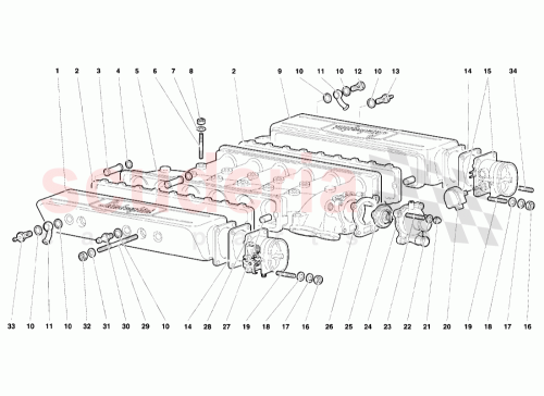 Part Diagram for Lamborghini 001326315