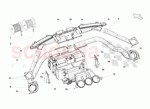 Part Diagram for Lamborghini 400864255A