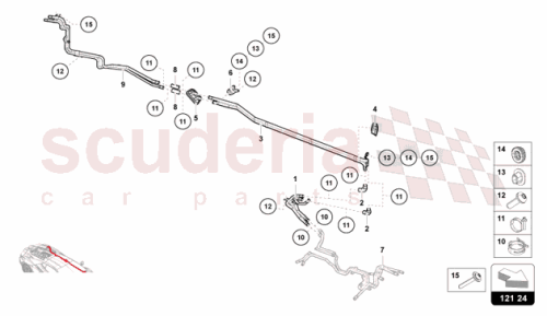 Part Diagram for Lamborghini 47B121739A