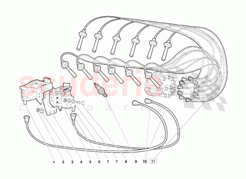 Part Diagram for Lamborghini LHT011